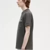 Herren-T-Shirt mit zwei Streifen und Tasche