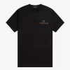 Herren-T-Shirt mit zwei Streifen und Tasche