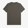 Herren-T-Shirt mit zwei Streifen und Tasche