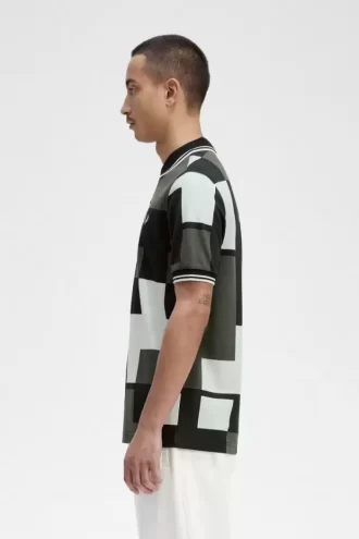 Herrenhemd mit Pixel-Print