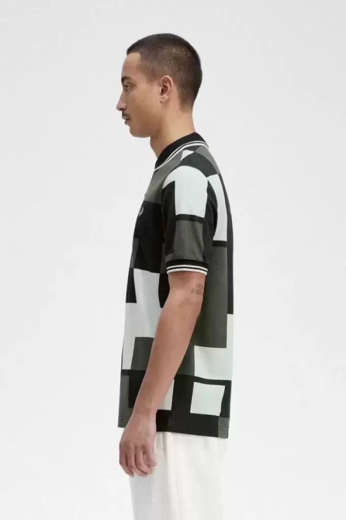 Herrenhemd mit Pixel-Print