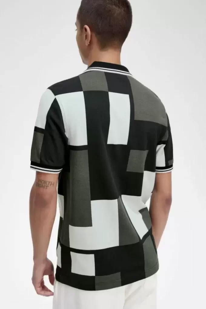 Herrenhemd mit Pixel-Print
