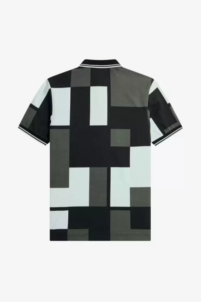 Herrenhemd mit Pixel-Print