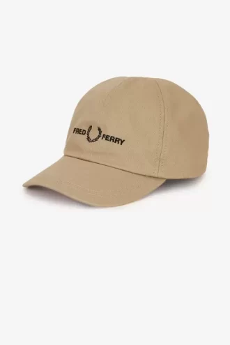 Herrenkappen aus Twill mit grafischem Markenlogo