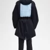 Herrenparka mit bedrucktem Patch