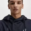 Herrenparka mit bedrucktem Patch