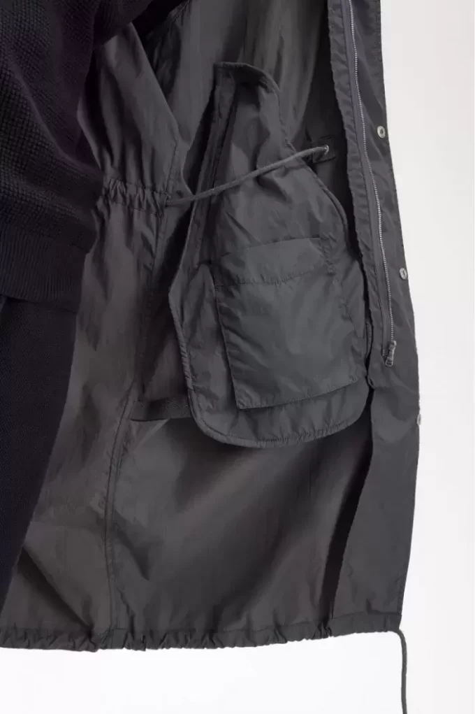 Herrenparka mit geradem Saum