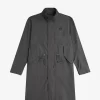 Herrenparka mit geradem Saum