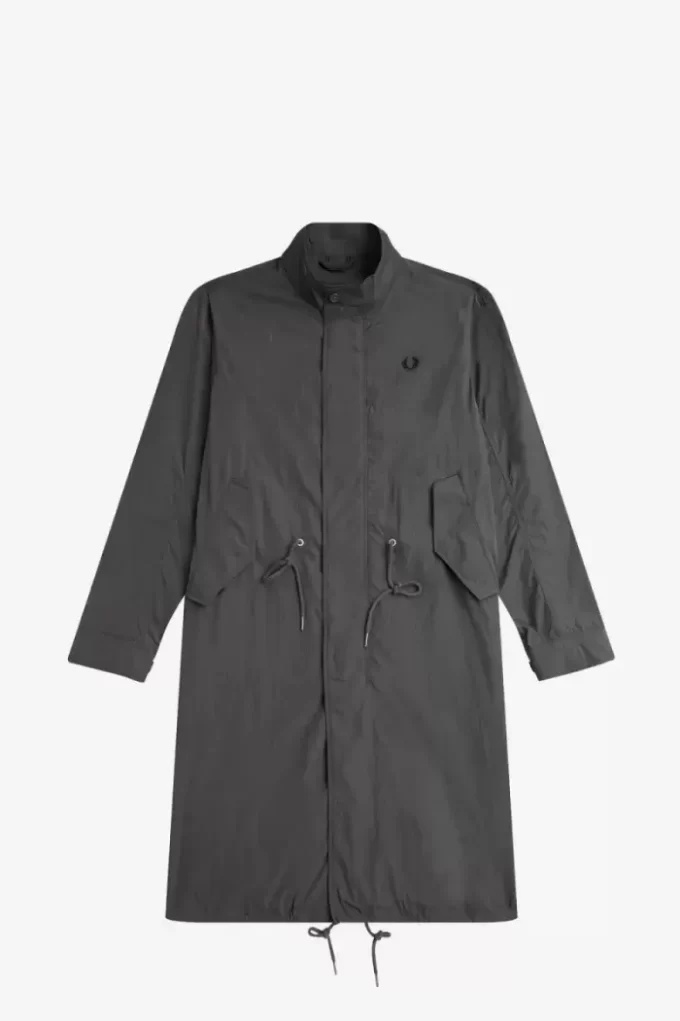 Herrenparka mit geradem Saum