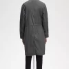 Herrenparka mit geradem Saum