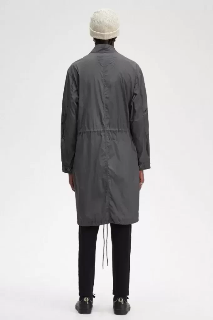 Herrenparka mit geradem Saum