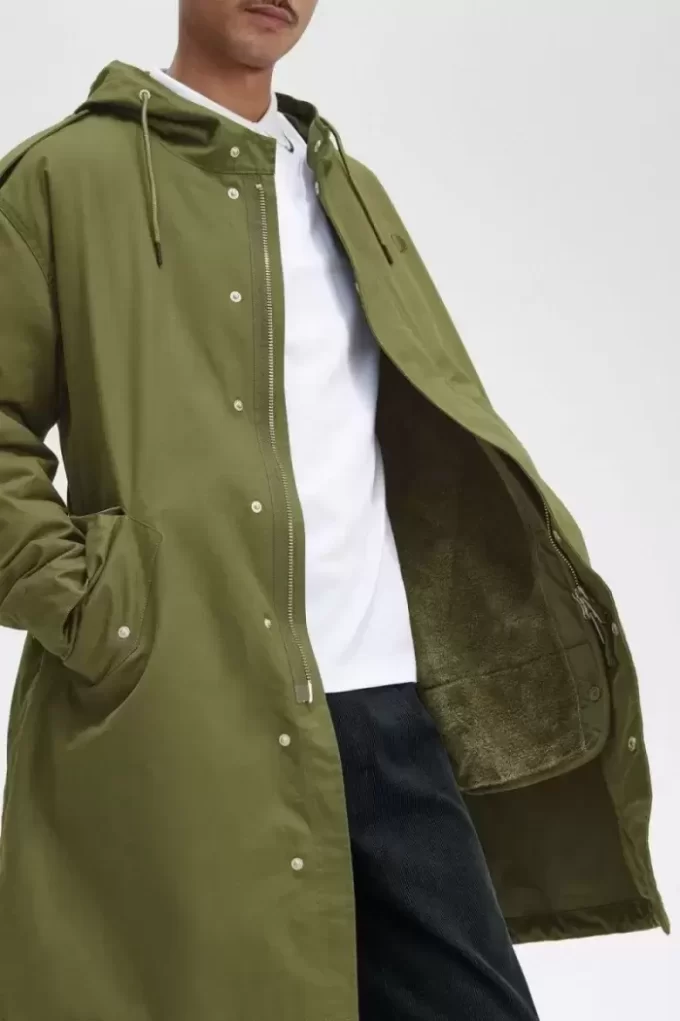Herrenparka mit Kunstfellfutter