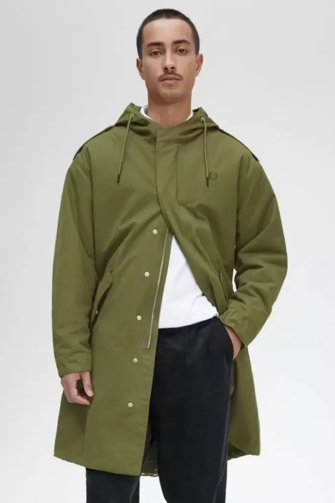 Herrenparka mit Kunstfellfutter