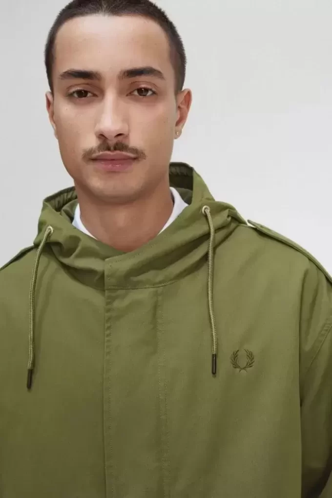Herrenparka mit Kunstfellfutter