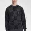 Herrenpullover mit Blockgrafik