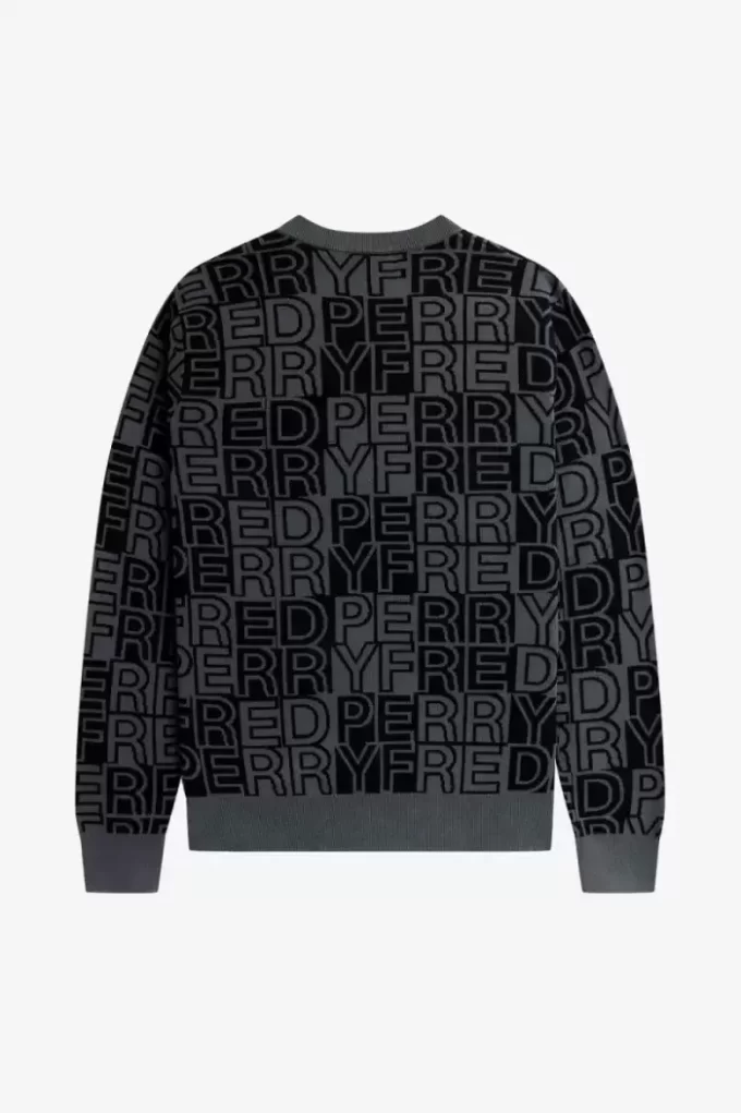 Herrenpullover mit Blockgrafik