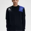 Herrenpullover mit Patch-Detail