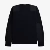 Herrenpullover mit Patch-Detail