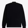 Herrenpullover mit Waffelmuster und halbem Reißverschluss