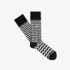 Herrensocken mit abstraktem Druck
