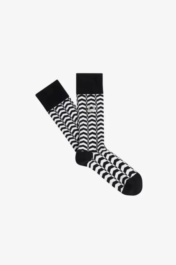 Herrensocken mit abstraktem Druck