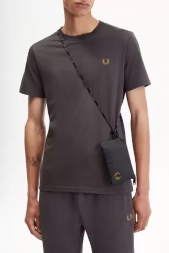 Herrentaschen mit Lanyard aus geknittertem Nylon