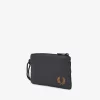 Herrentaschen mit Lanyard aus geknittertem Nylon