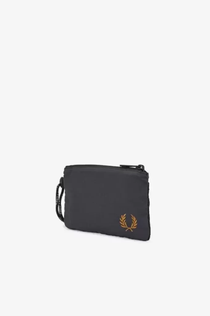Herrentaschen mit Lanyard aus geknittertem Nylon