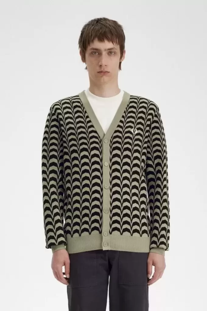 Jacquard-Cardigan für Herren