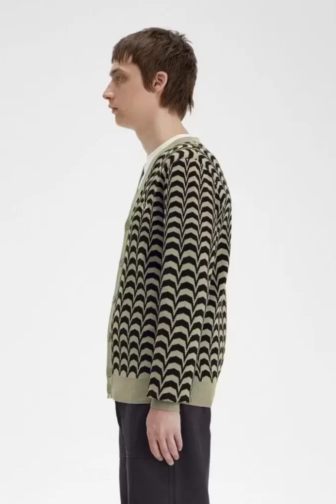 Jacquard-Cardigan für Herren