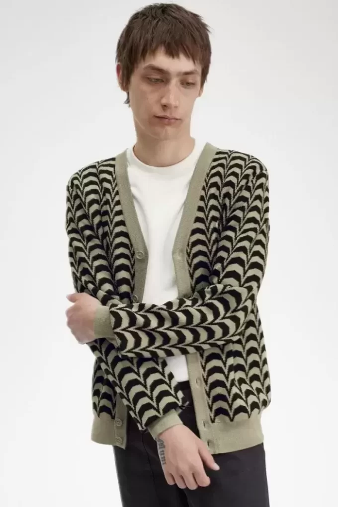 Jacquard-Cardigan für Herren
