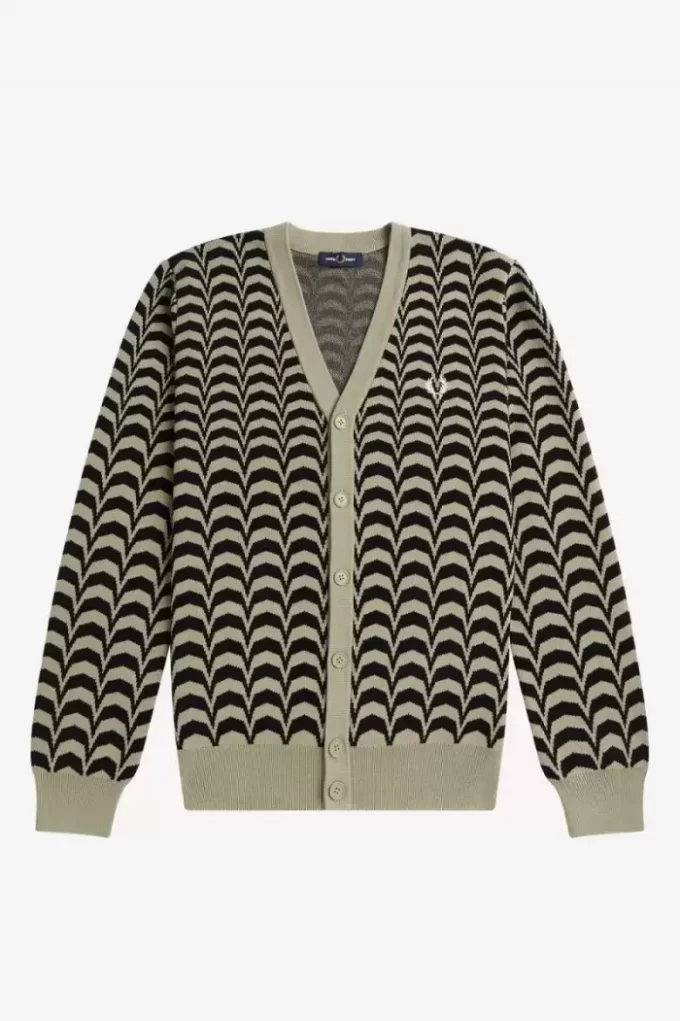 Jacquard-Cardigan für Herren