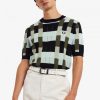 Jacquard-Strick-T-Shirts