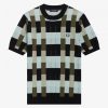 Jacquard-Strick-T-Shirts