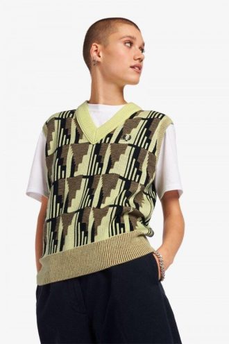 Jacquard-Strick-Tank-Strickwaren