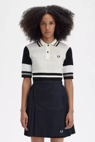 Jacquard-Strickhemd für Damen