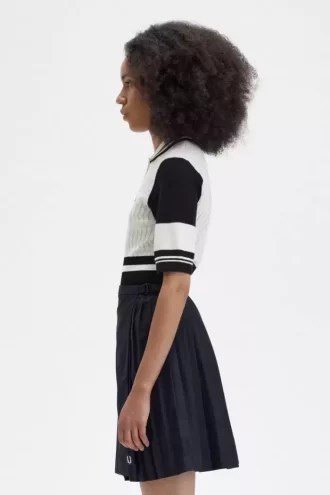 Jacquard-Strickhemd für Damen