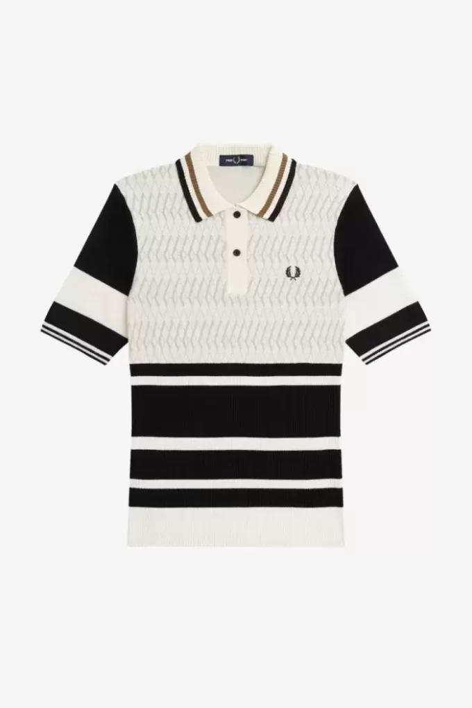 Jacquard-Strickhemd für Damen