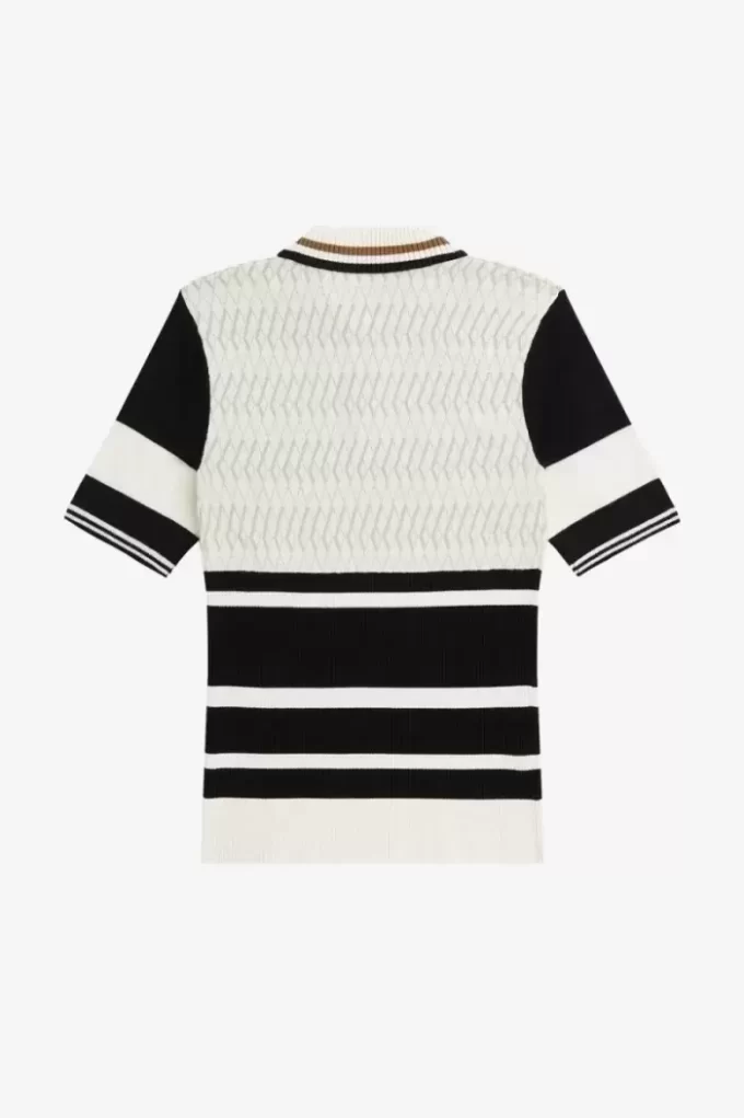 Jacquard-Strickhemd für Damen
