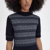 Jacquard-Strickkleid für Damen