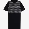 Jacquard-Strickkleid für Damen