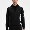Kapuzenpullover mit grafischem Branding für Herren