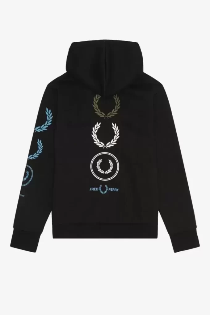 Kapuzenpullover mit grafischem Branding für Herren
