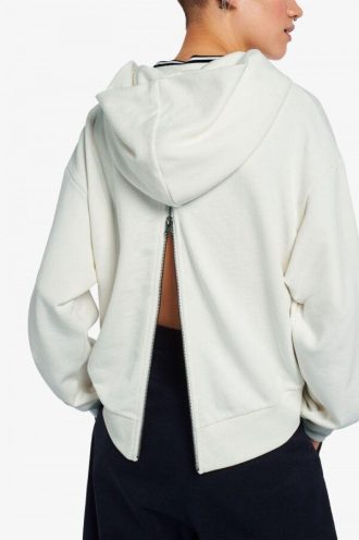 Kapuzenpullover mit Reißverschlussdetail