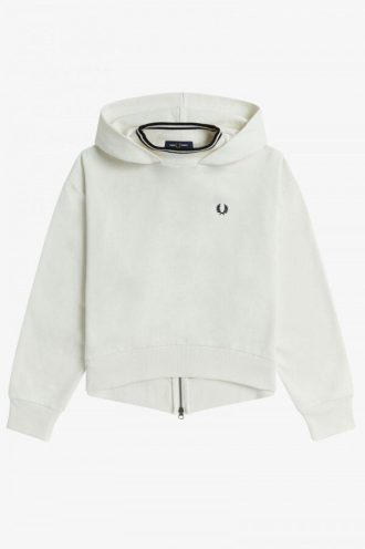 Kapuzenpullover mit Reißverschlussdetail