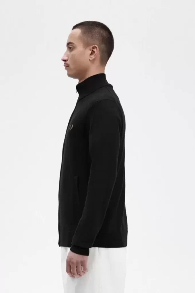 Klassischer Herren-Cardigan mit durchgehendem Reißverschluss