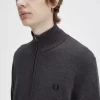 Klassischer Herren-Cardigan mit durchgehendem Reißverschluss