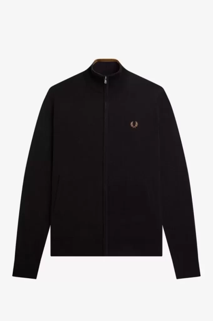 Klassischer Herren-Cardigan mit durchgehendem Reißverschluss