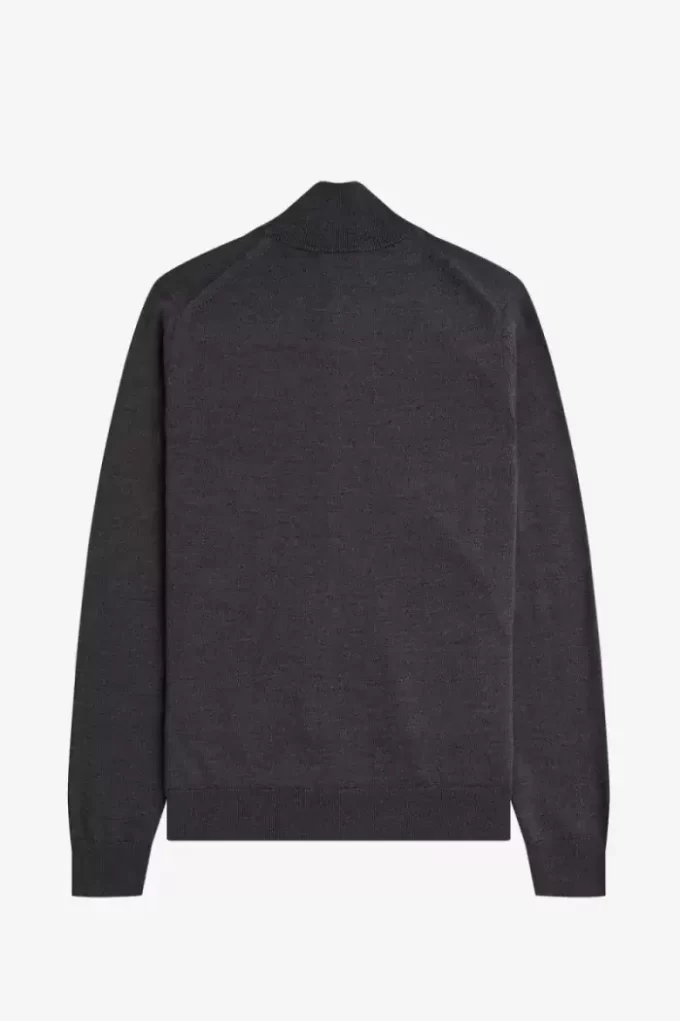 Klassischer Herren-Cardigan mit durchgehendem Reißverschluss