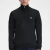 Klassischer Herrenpullover mit halbem Reißverschluss